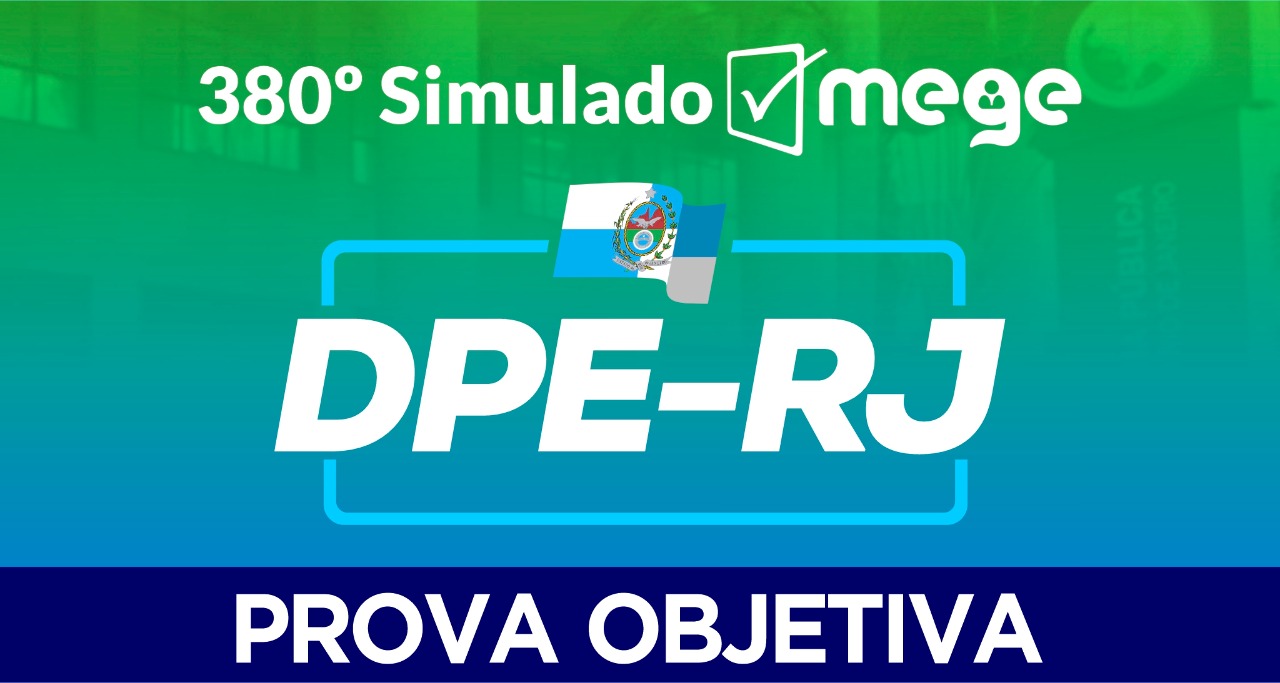 380º Simulado Mege (DPE-RJ)